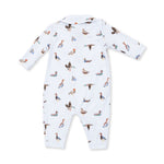 Kids western boutique Utah baby western fashion American Ducks Polo Romper 307F26ADU Boltranchstore.com free shipping