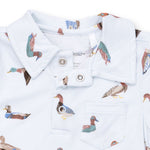 Utah kids western boutique rodeo baby clothing American Ducks Polo Romper 307F26ADU Boltranchstore.com free shipping