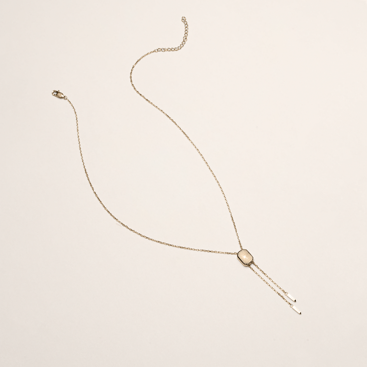 Hayden Bolo Tie Necklace Gold