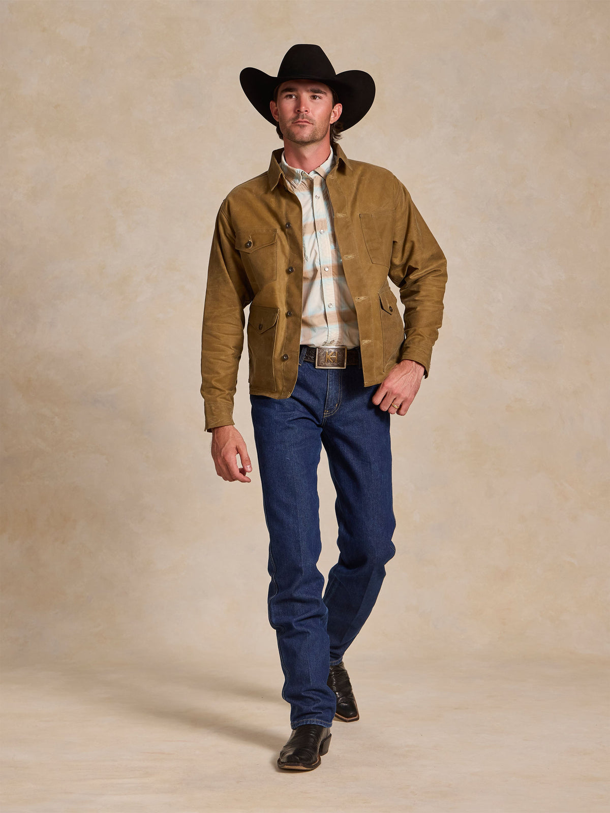 Schaefer RangeWax Mesquite Brush Jacket weather resistant shell that protects against rough brush Kamas