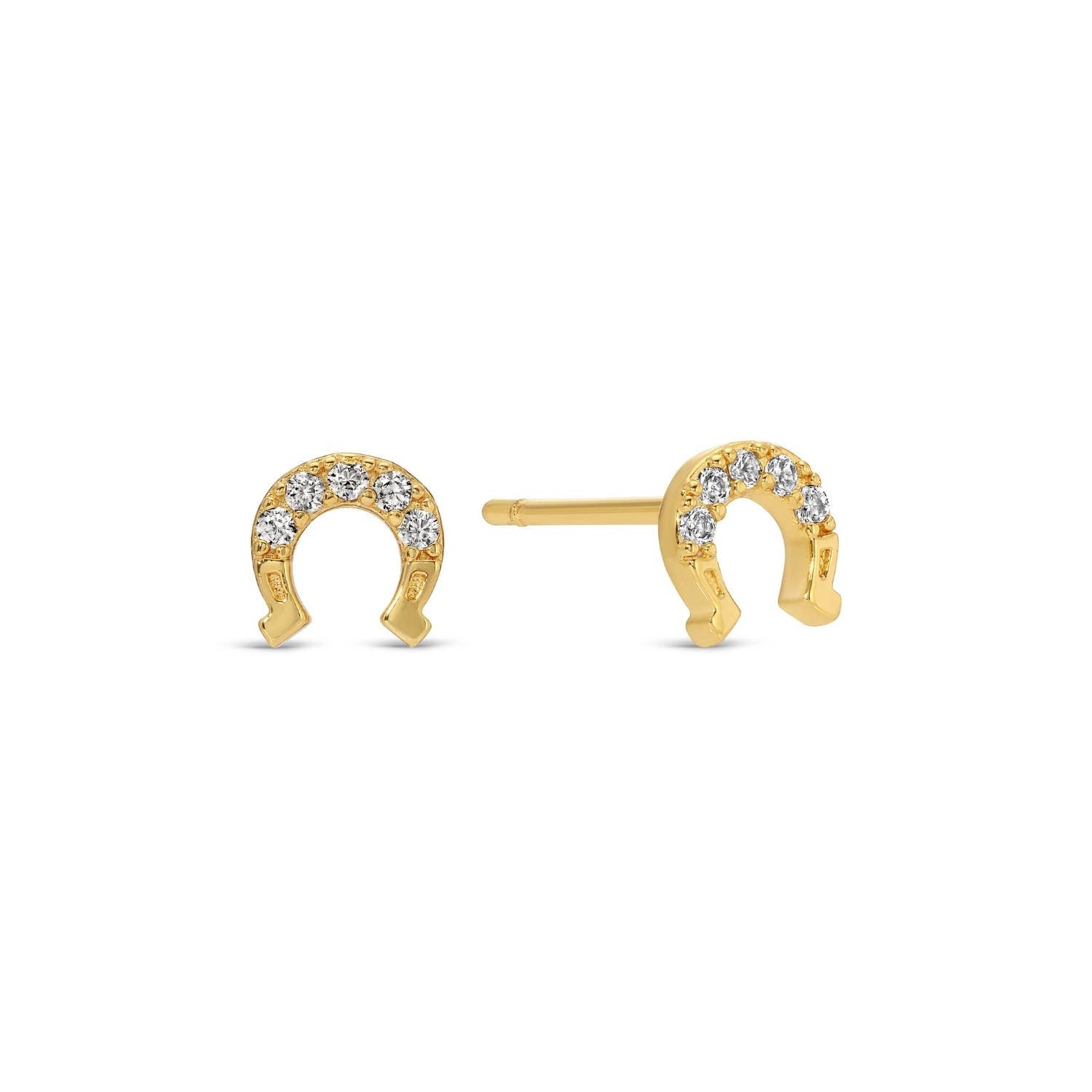 Horseshoe Studs Gold