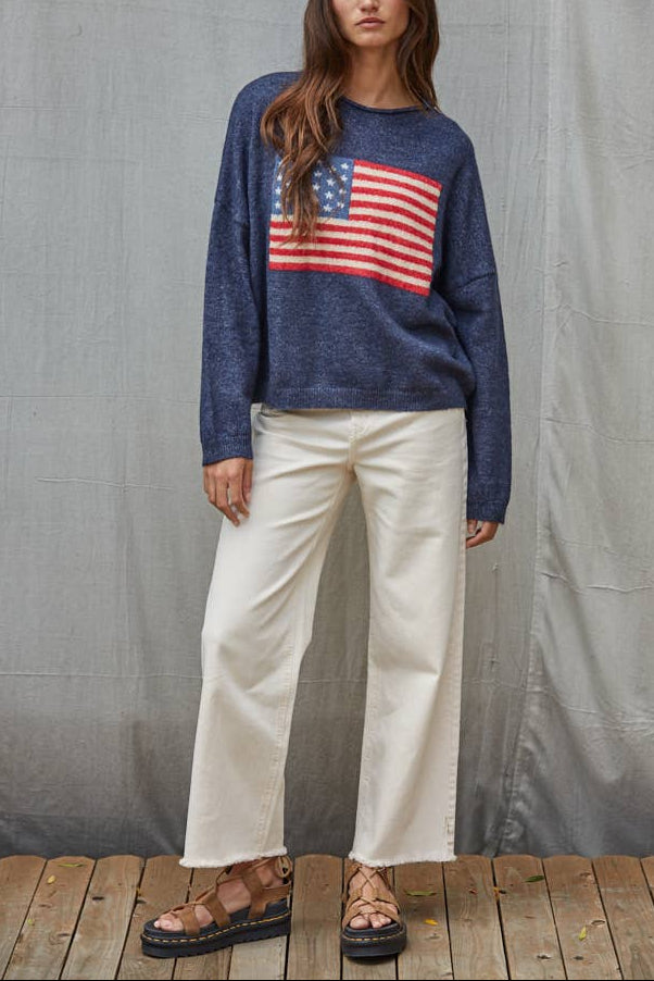 American Flag Sweater