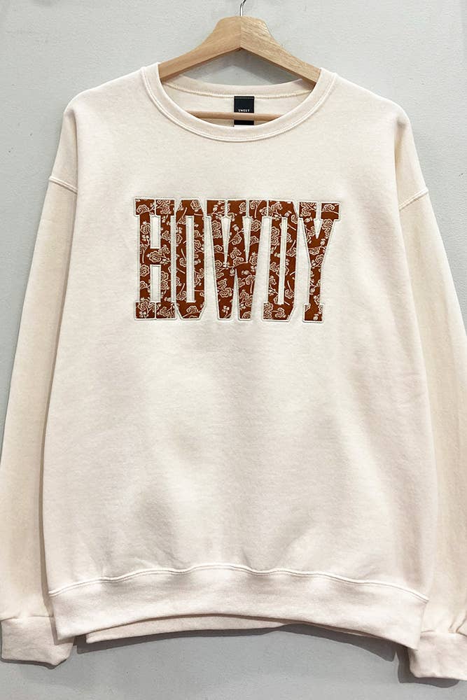 Howdy Applique Crewneck