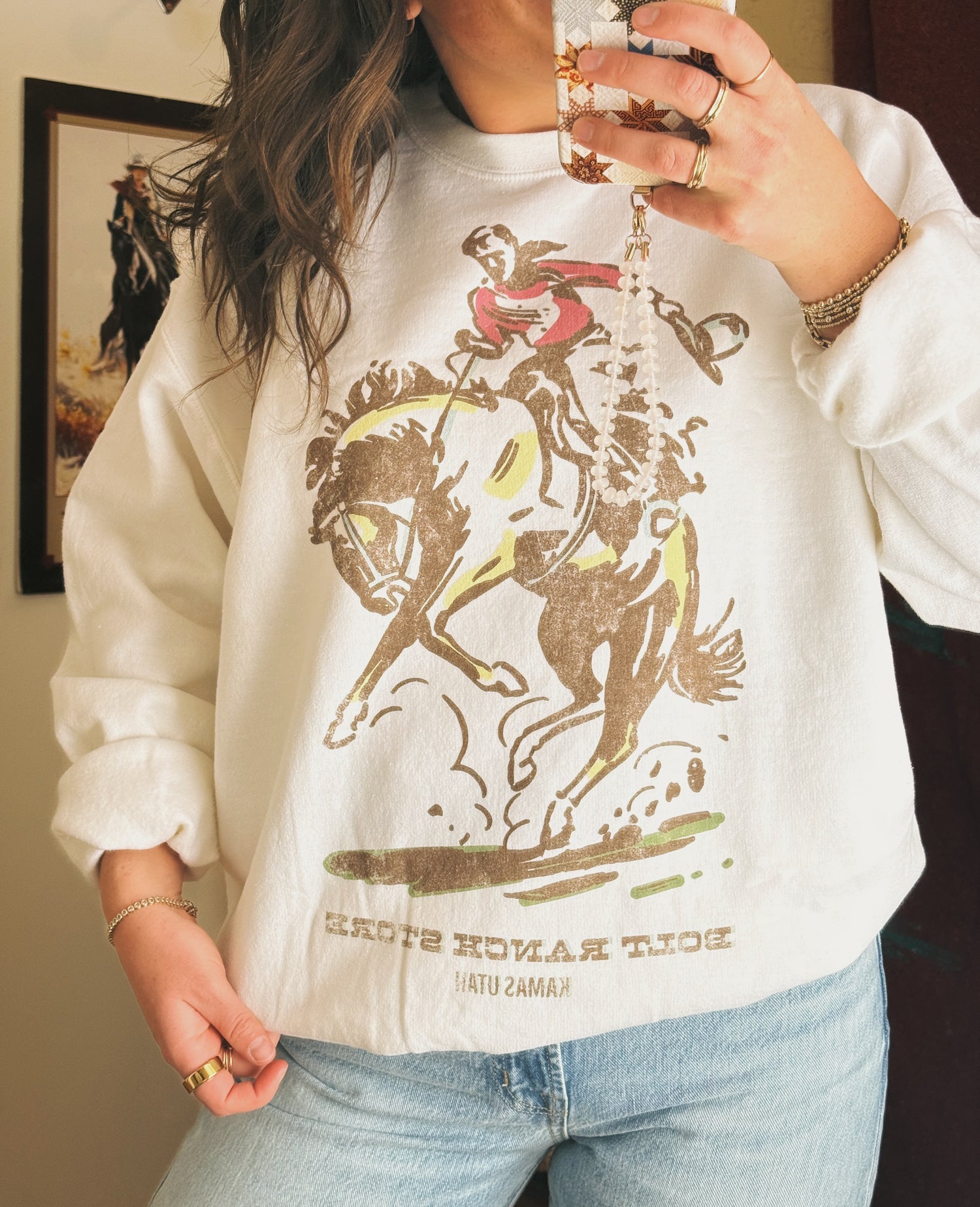 Bolt Ranch Hold On Tight Crewneck