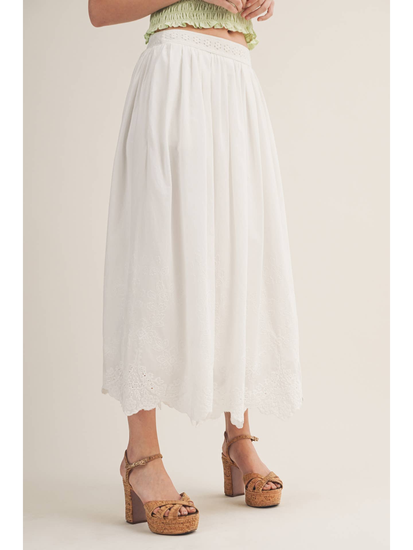 Emma Skirt with Embroidery Detail