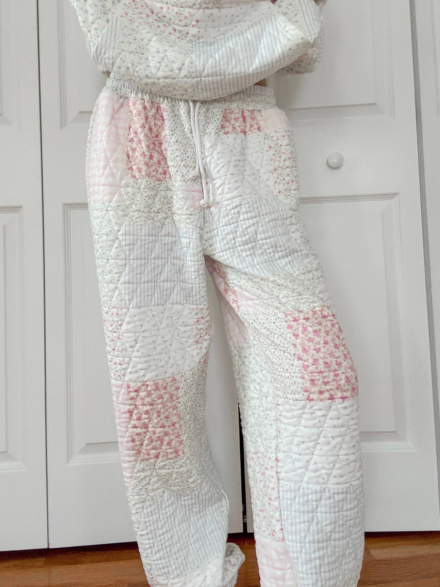 Quilted Womens Pastel Joggers
