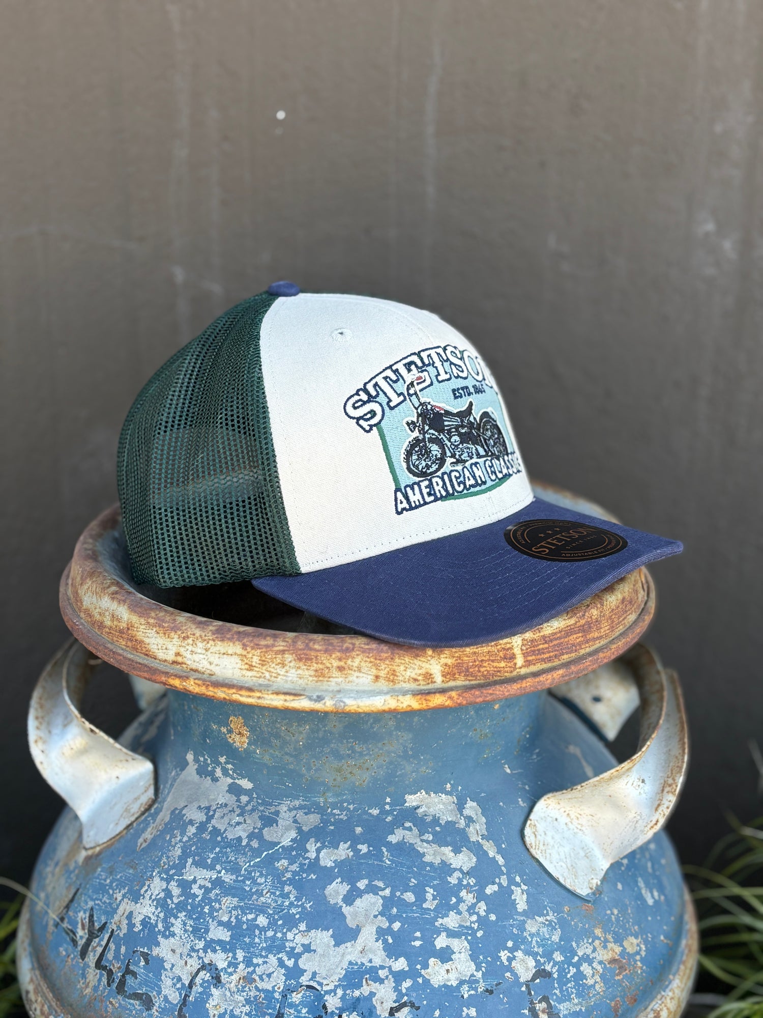 Stetson Motorcycle Patch Trucker