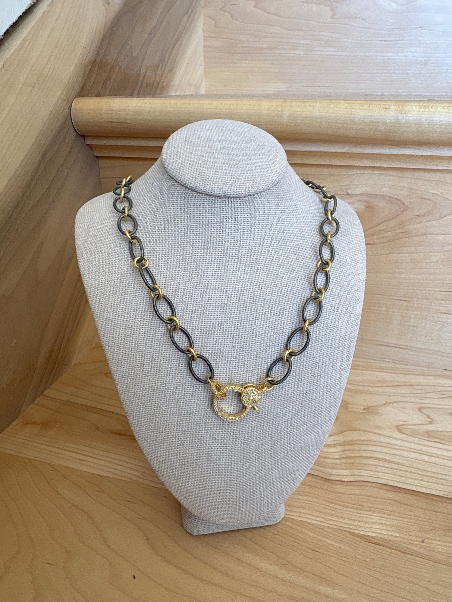 Makhala Weave Mixed Metal Gold Diamond Closure