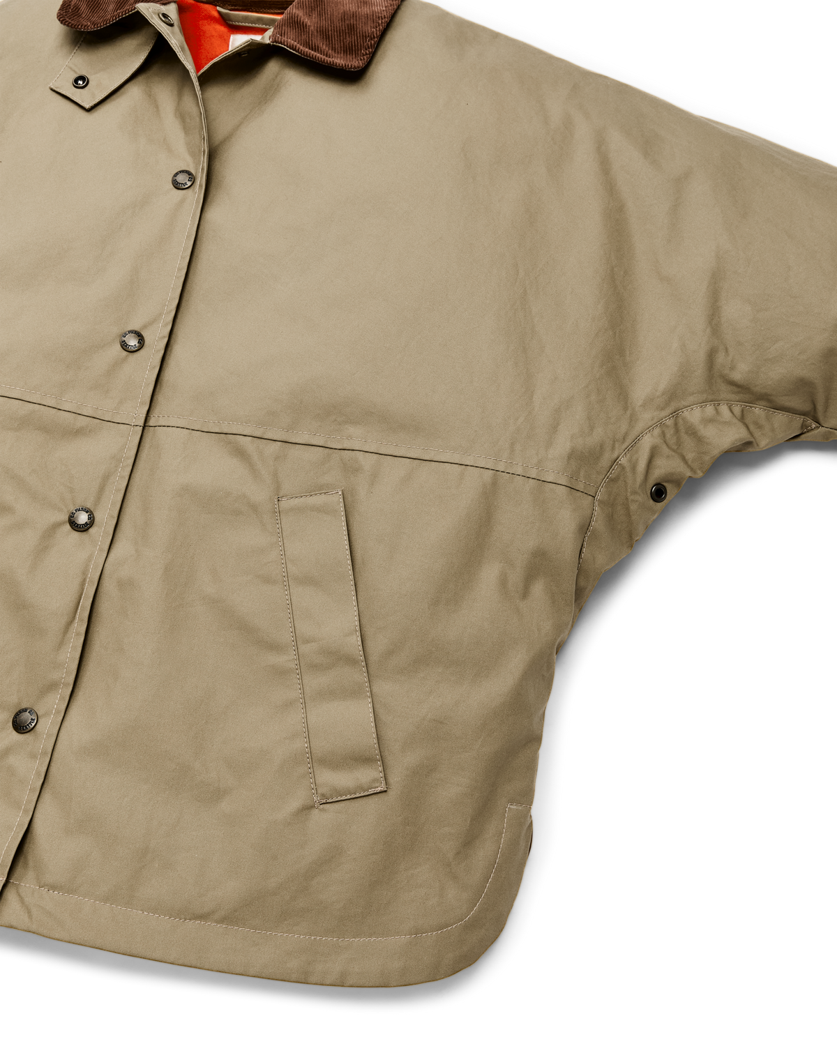 Filson Womens Harbor Front Waxed Jacket Marsh Tan tan outer layer paired with denim and boots for errands in town western fashion Park City