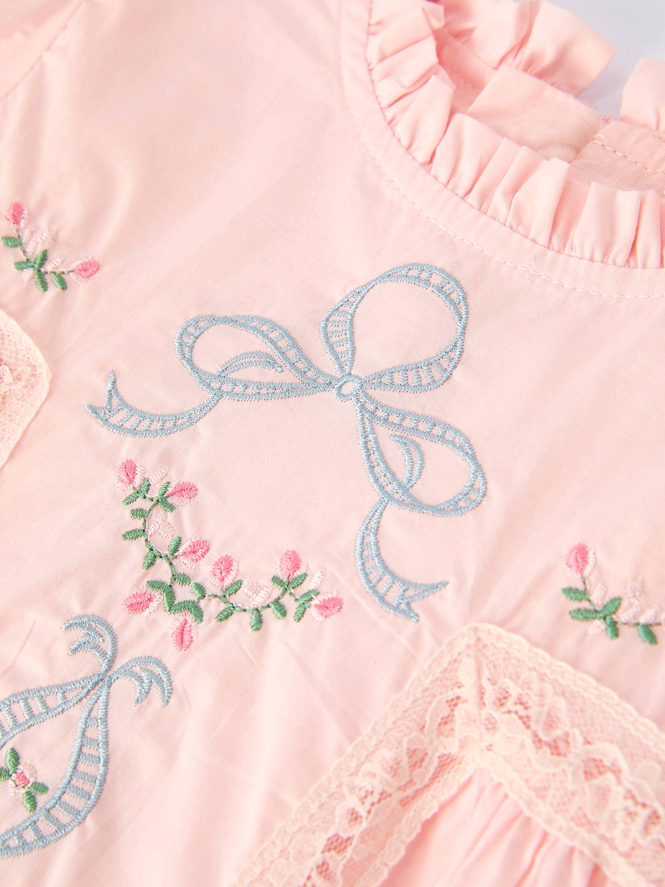 Sarah Little Girls Embroidered Lace Dress