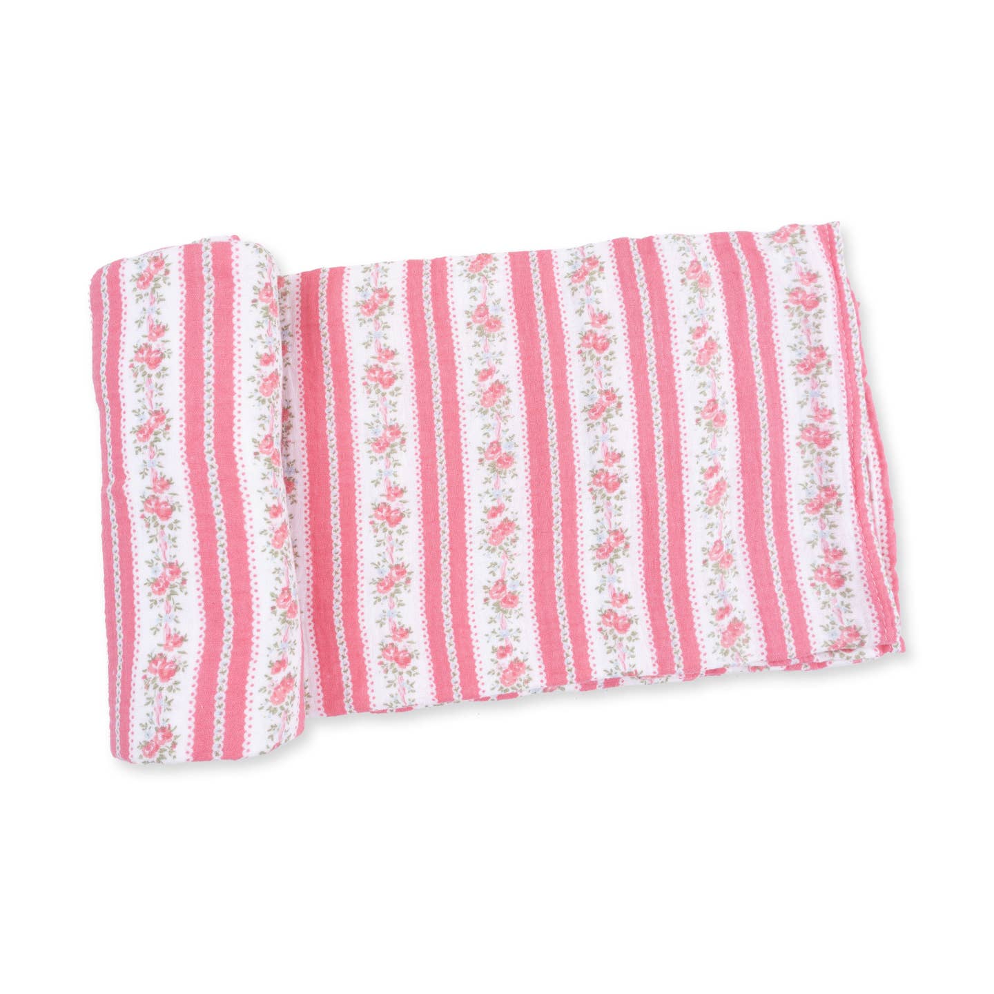 Suzie Floral Stripe Swaddle Blanket