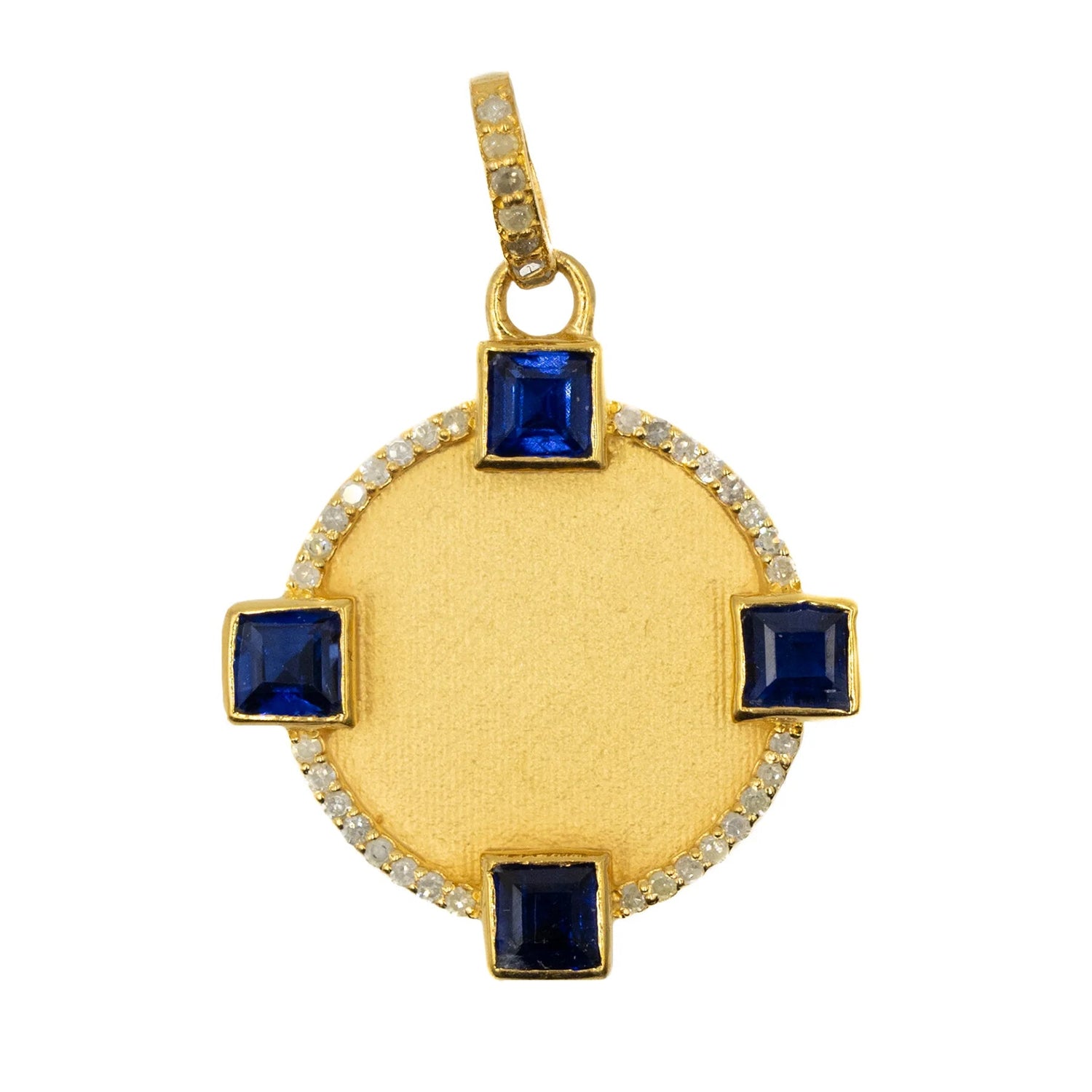 Makhala 4 Square Kyanite Charm