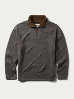 Schaefer Elkhorn Pullover Heather Gray classic fit mid layer with straight hem and long sleeves western clothing