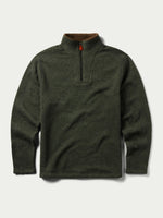 Schaefer Elkhorn Pullover Loden deep loden green polyester sweater fleece quarter zip western clothing ranch wear Utah 4001LD Boltranchstore.com