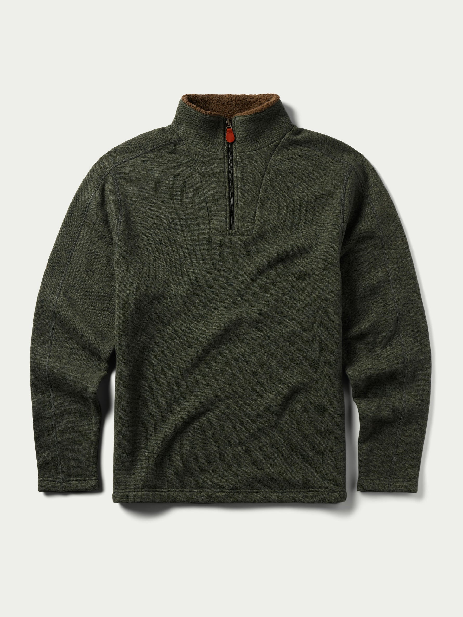 Schaefer Elkhorn Pullover Loden deep loden green polyester sweater fleece quarter zip western clothing ranch wear Utah 4001LD Boltranchstore.com