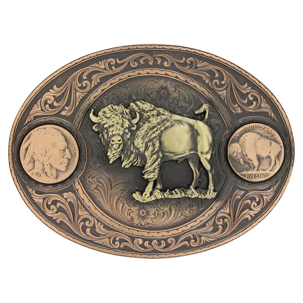 Miners Buffalo Indian Head Nickel Belt Buckle at boltranchstore.com with free shipping Decorative belt buckle with a buffalo design 