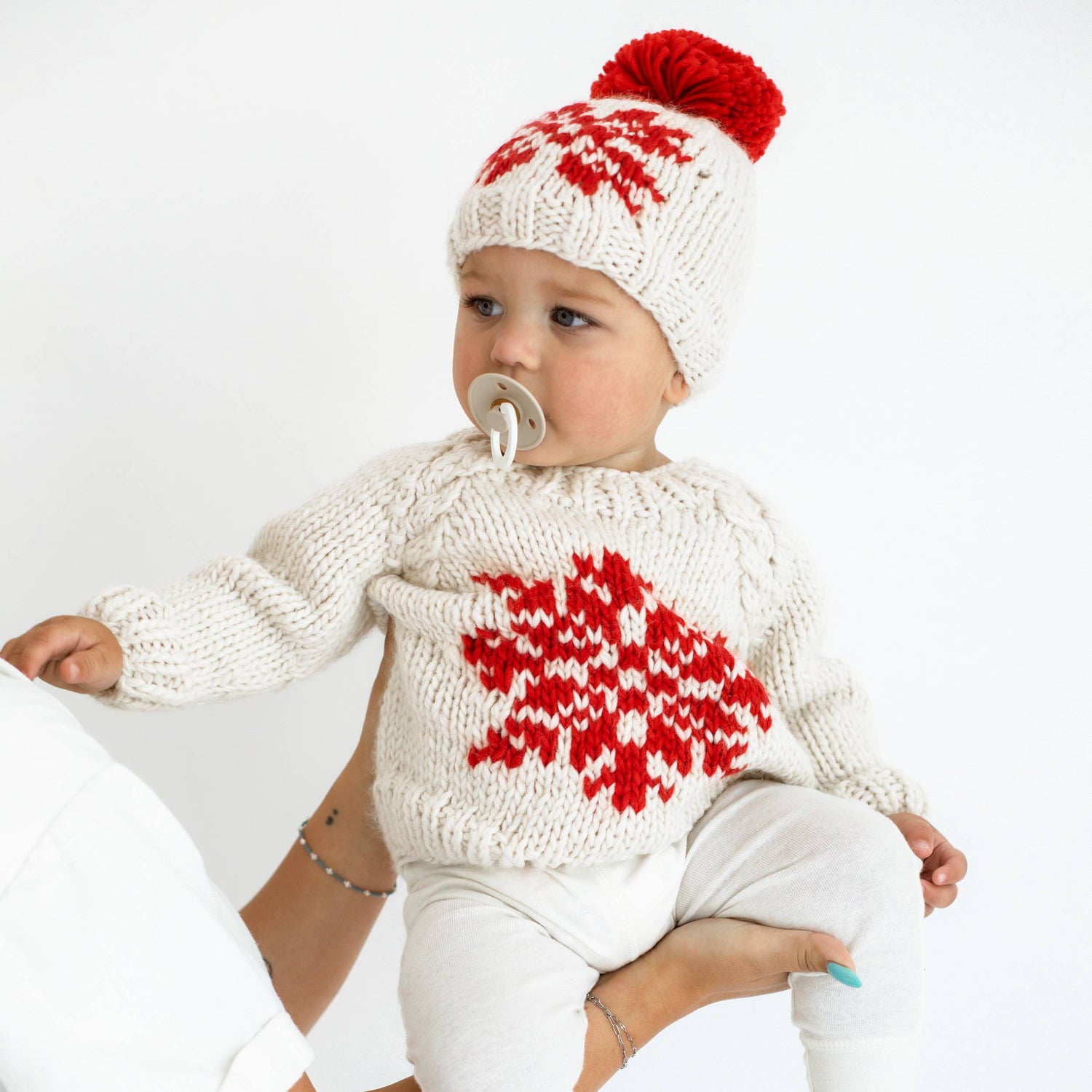 Snowflake Natural Baby Girl Sweater