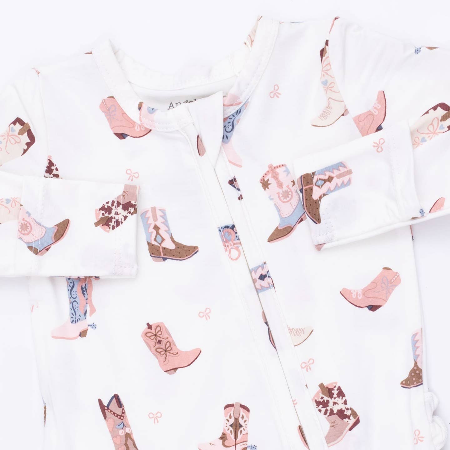Buckarette Boots Ruffle Back Zipper Footie
