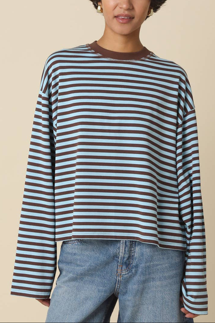 Sadie Stripe Lounge Top