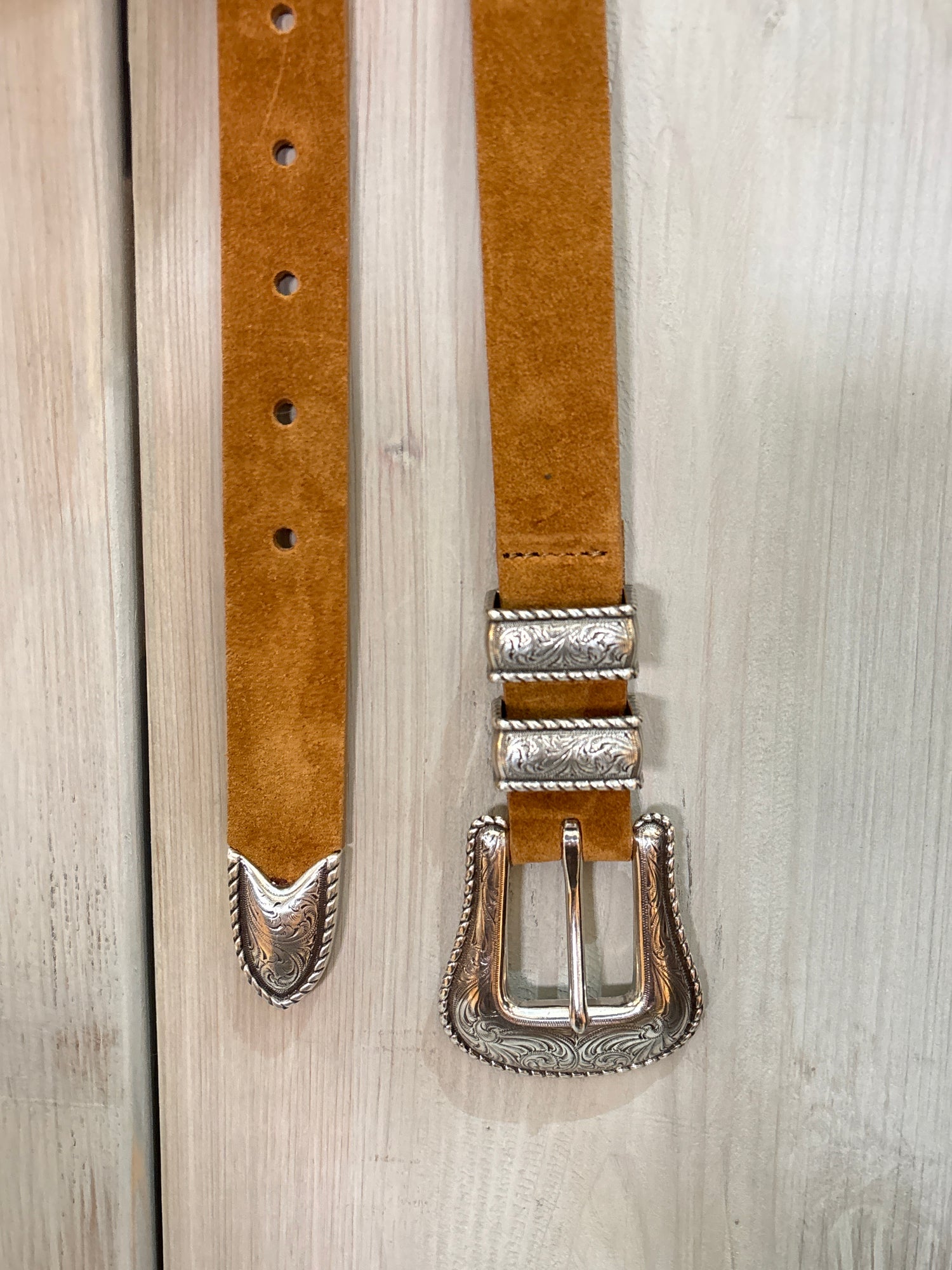 Sienna Suede Leather Womens Belt