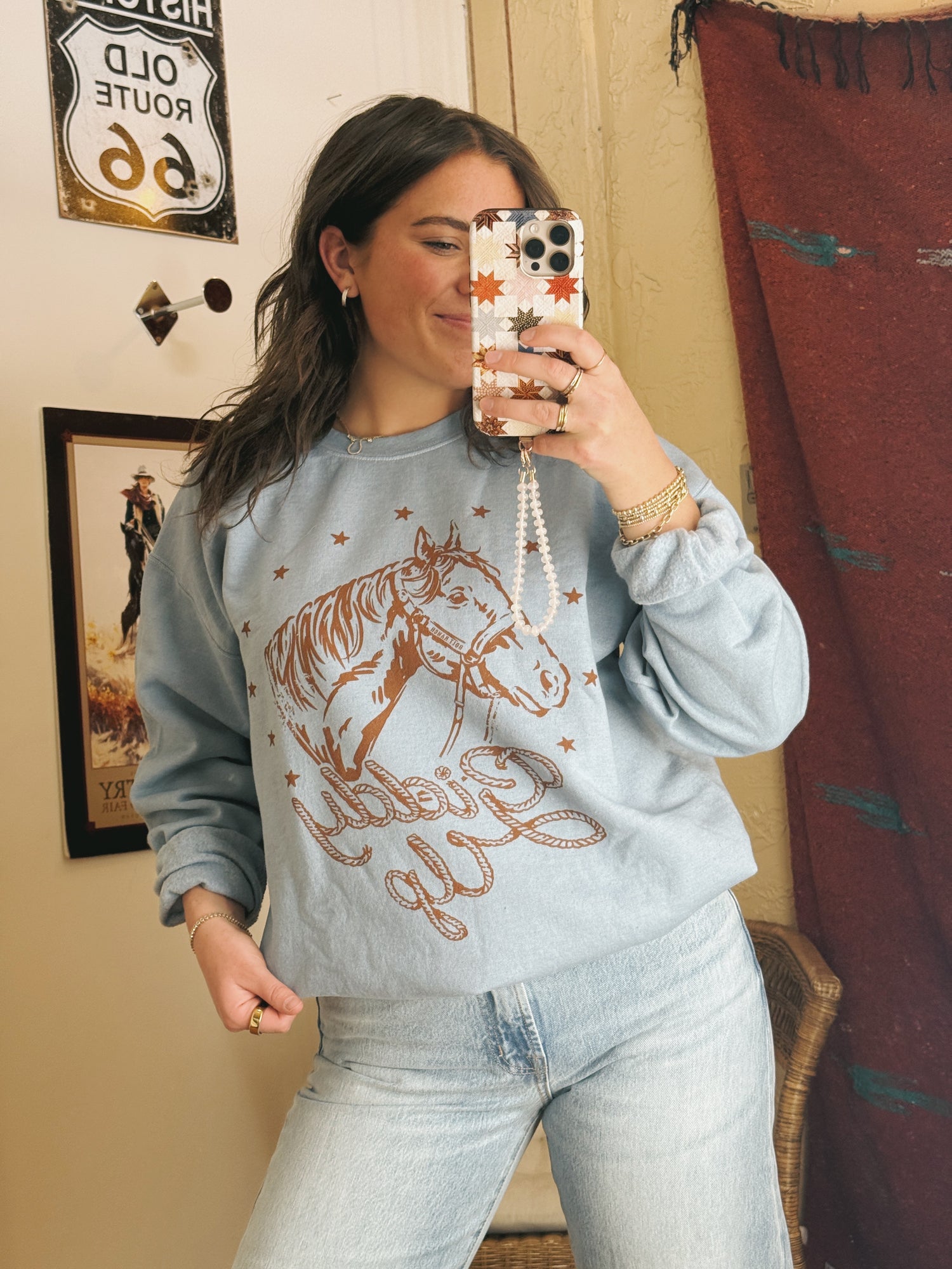 Bolt Ranch Giddy Up Crewneck