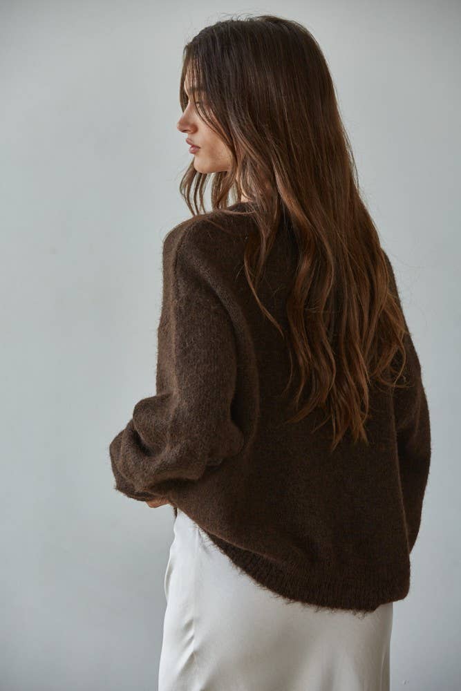 Callie Knit Round Neck Cardigan