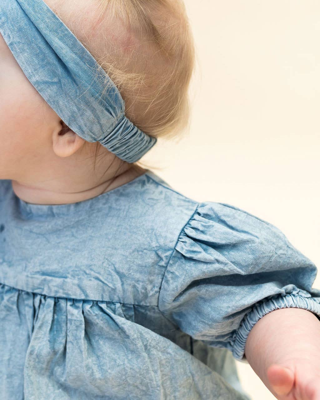 Aspen Denim Washed Baby Romper