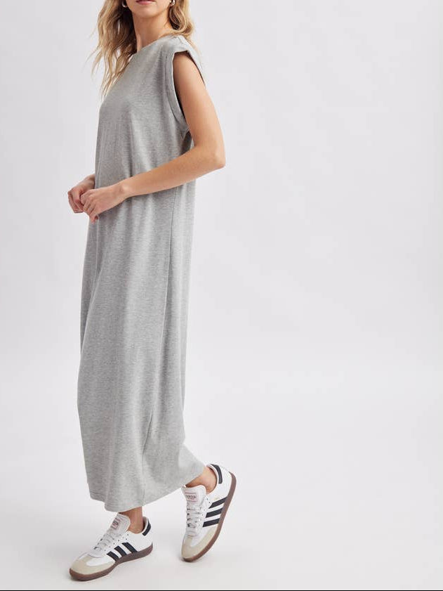 Alicia Cap Sleeve Knit Midi Dress