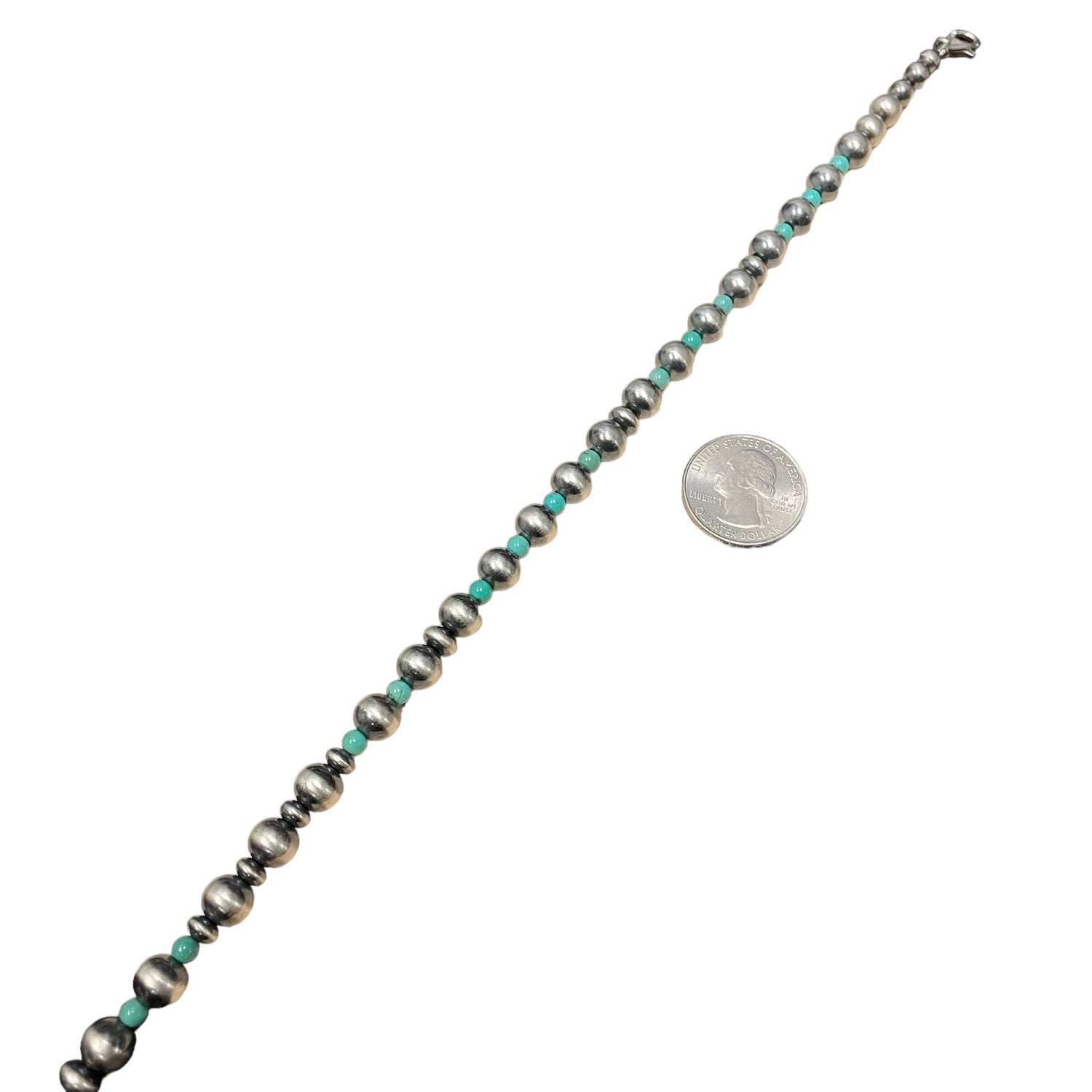 Grn Turquoise Desert Pearl Bead Necklace