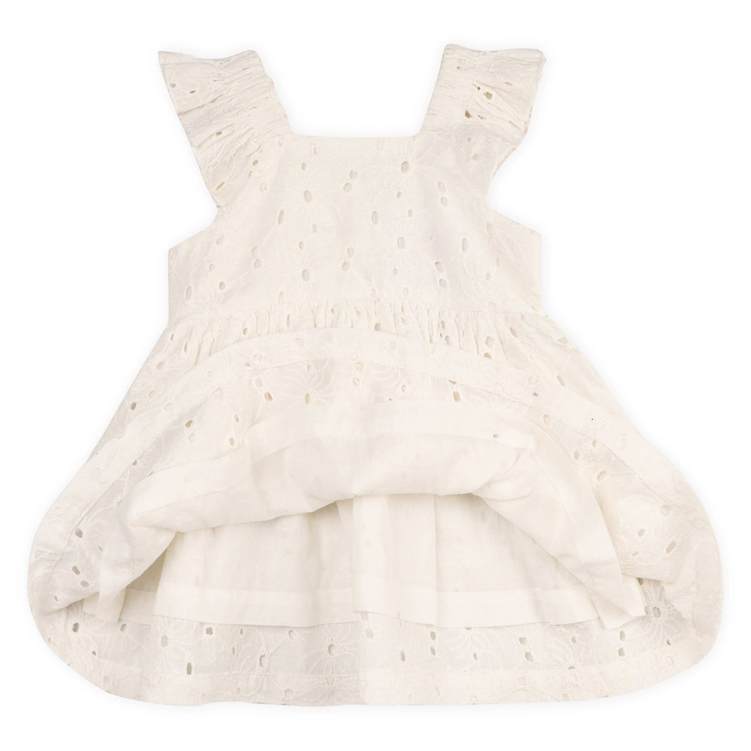 Lily Schiffli Floral Baby Girl Dress and Bloomer