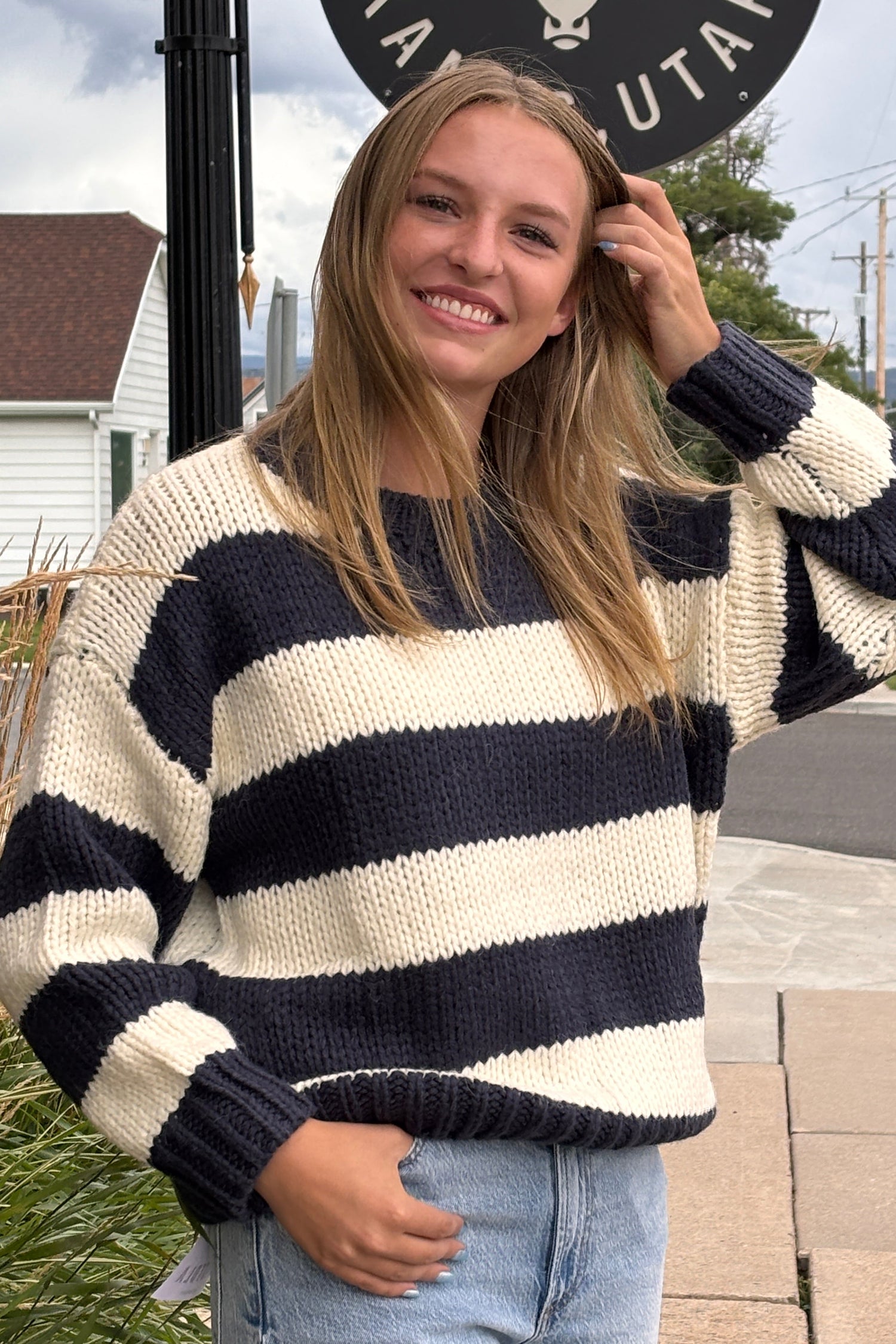 Striped Oversized Sweater