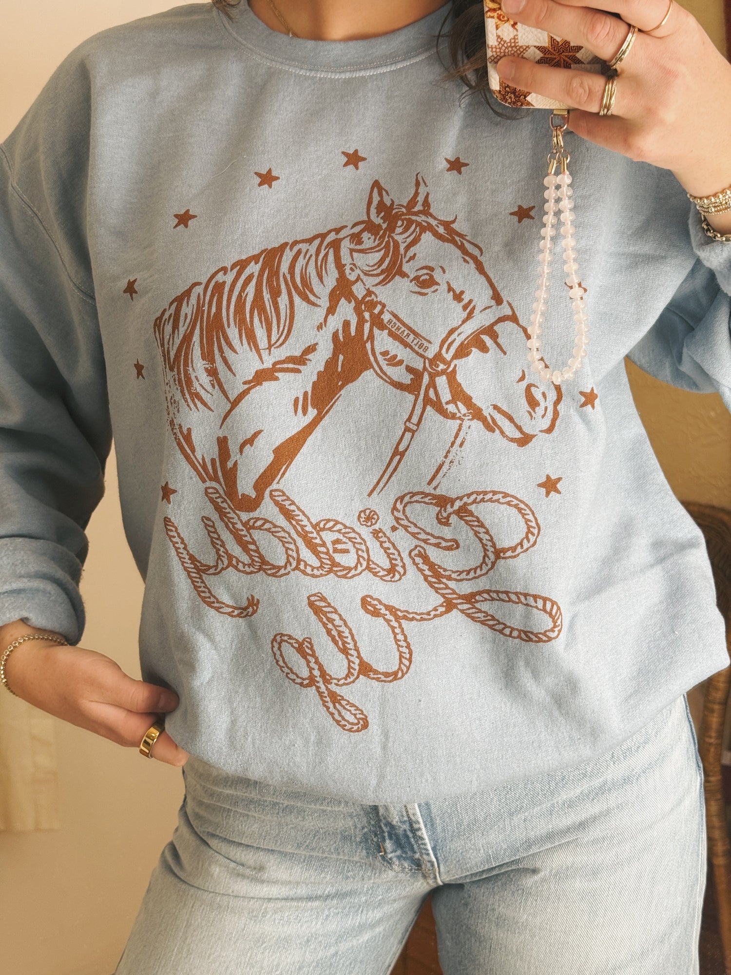 Bolt Ranch Giddy Up Crewneck