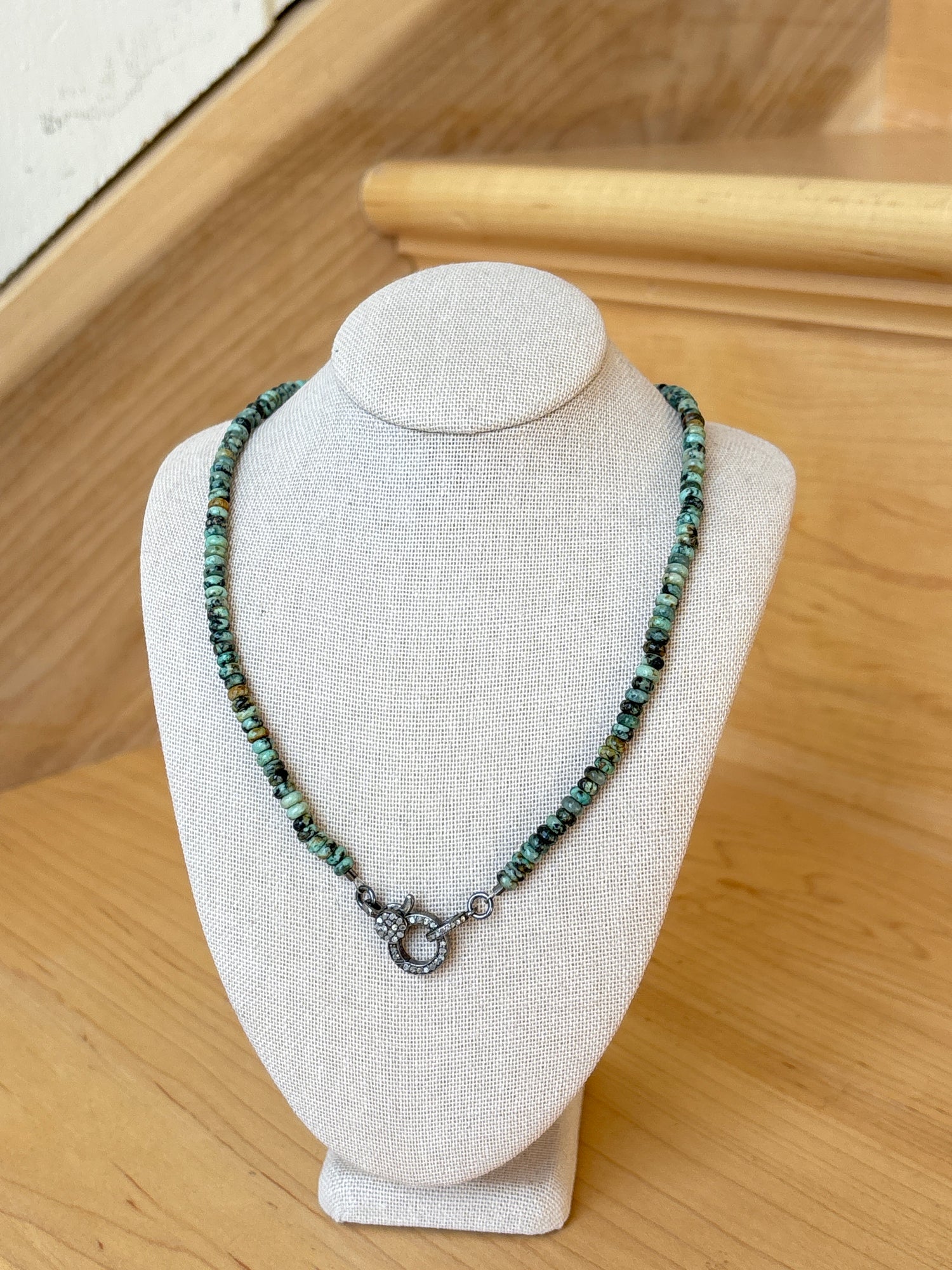 Makhala Natural Green African Turquoise