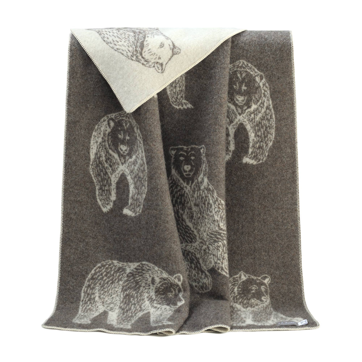 JJ Textile Bear Wool Blanket