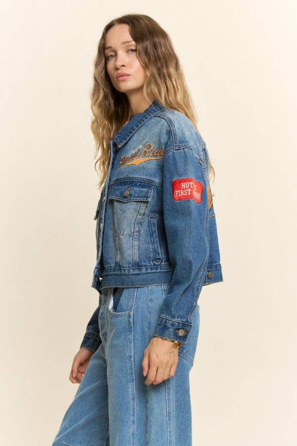 Wild Ride Western Denim Jacket