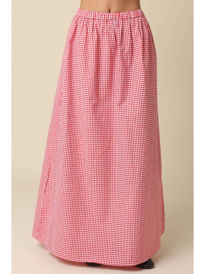 Kasey Gingham Skirt