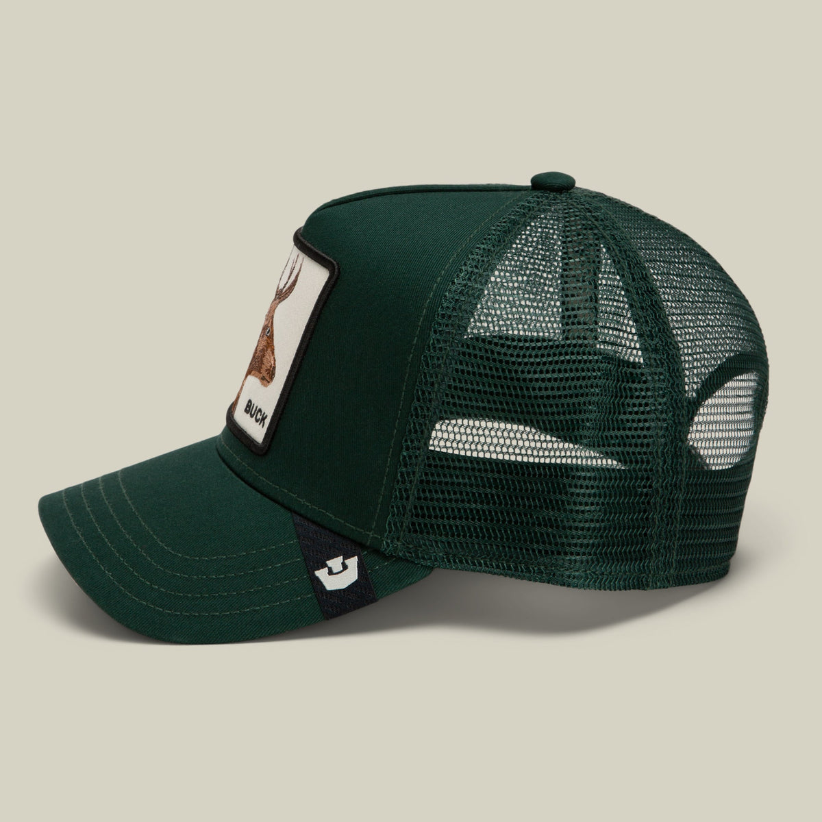 Goorin Bros Over the Line Buck green mesh panels through the sides and back for airflow cowboy style