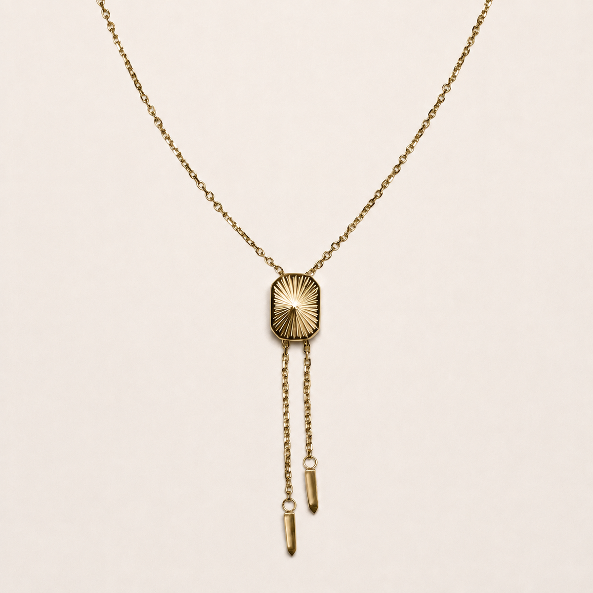 Hayden Bolo Tie Necklace Gold