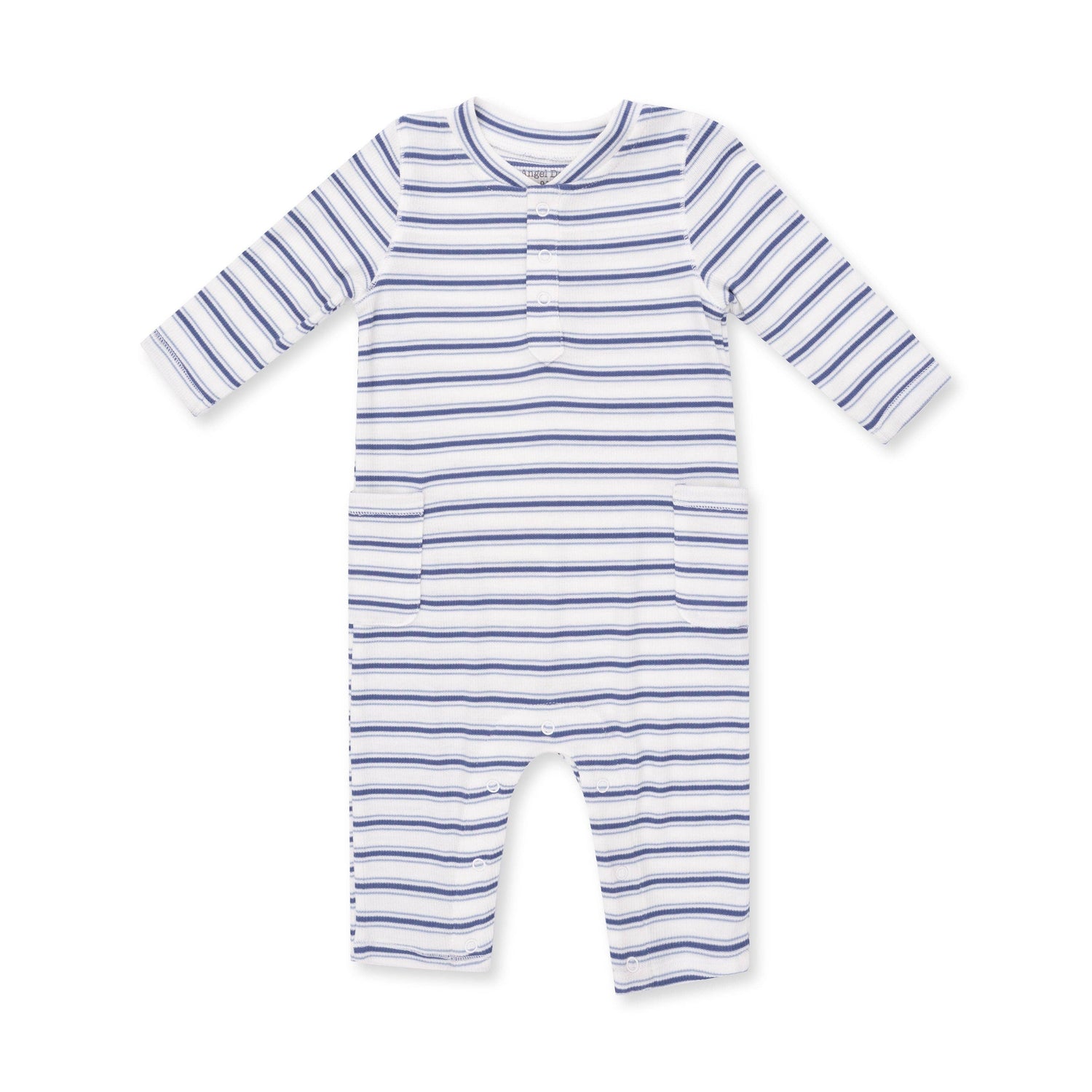 Vintage Stripe Blue Uni Romper