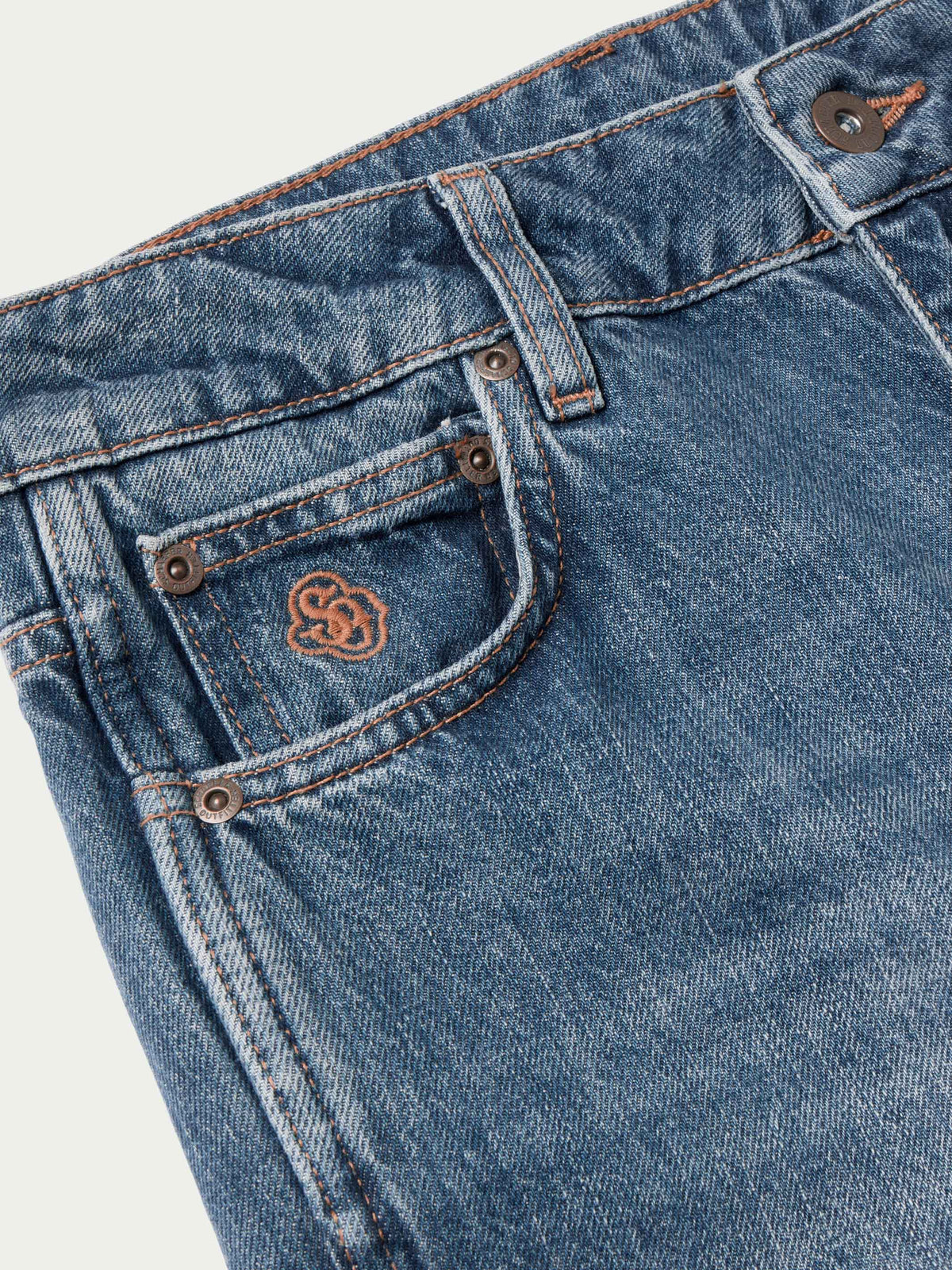 Schaefer Catherine Jean Medium zip fly with button closure and front pocket detail womens western clothing