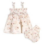 Sheep Baby Smocked Strap Dress + Bloomer Set sheep dress and bloomer set shop today at boltranchstore.com