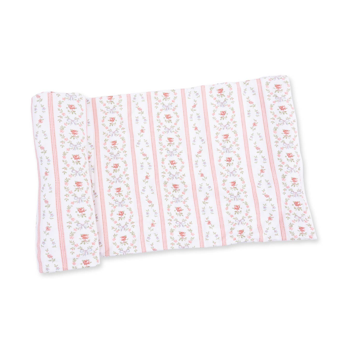 Marnie Rosebud Stripe Swaddle Blanket