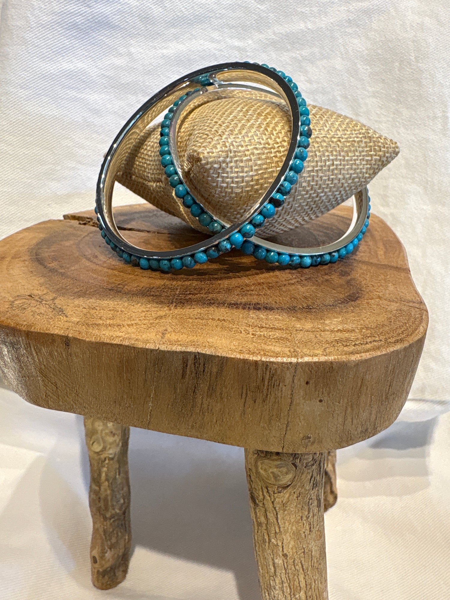 Paige Wallace Turquoise Rounds Bangle