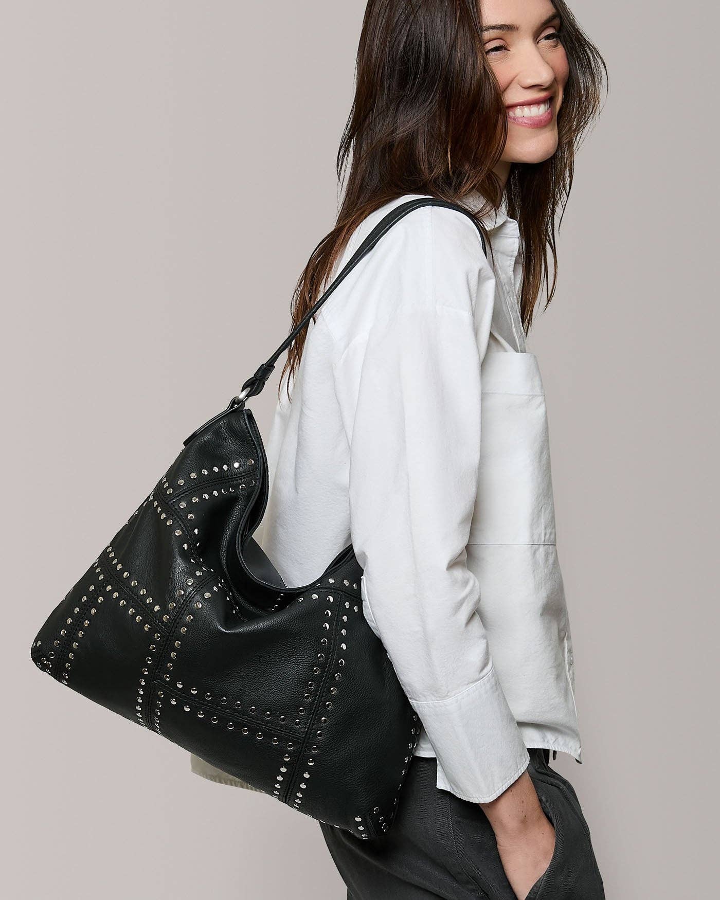 Mittie Ziptop Hobo Bag