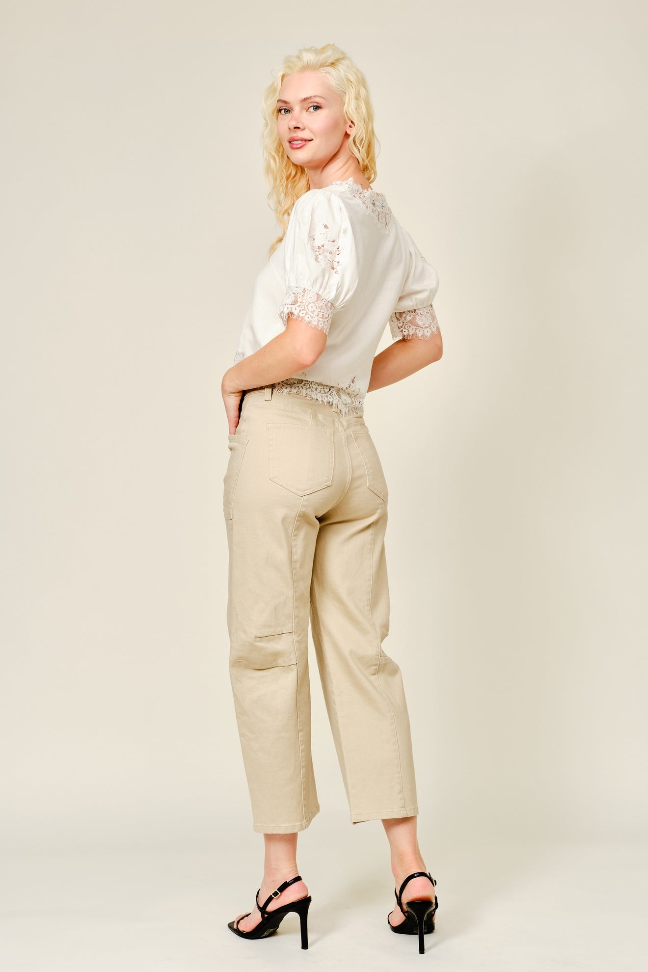 Cordelia Lace Trim Blouse