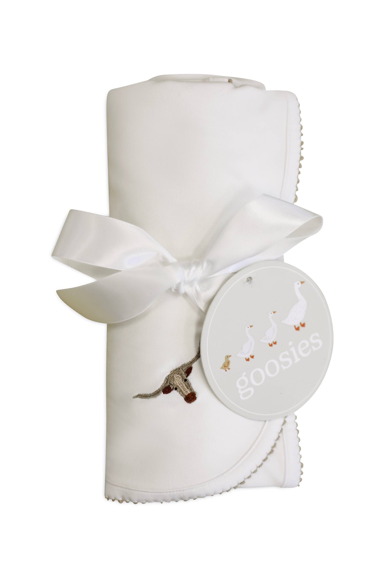 Pip Embroidered Blanket Longhorns