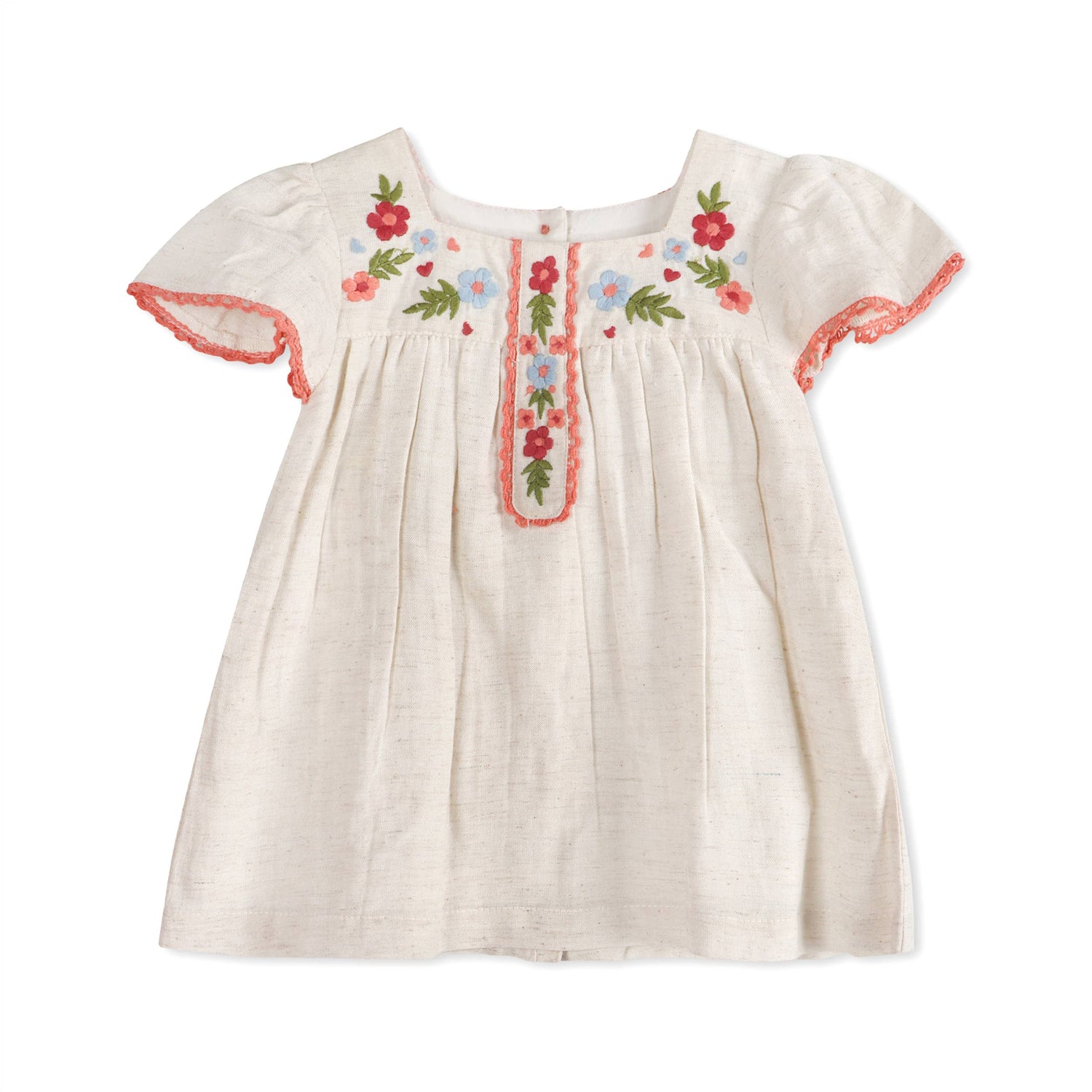 Gaby Embroidered Baby Dress with Bloomer