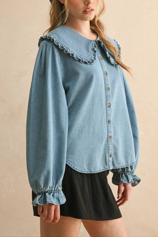 Nora Denim Top