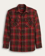 Pendleton MENS PLAID BURNSIDE COTTON FLANNEL SHIRT red multi plaid fall 2025 new arrivals