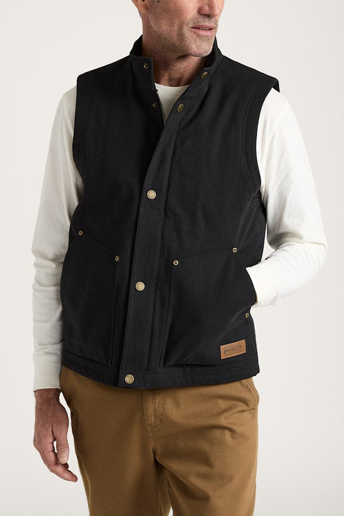 Pendleton Mens Pine Grove Canvas Vest 58994Z_83129 Mens western fashion boutique Boltranchstore.com free shipping